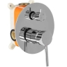 Conjunto de ducha empotrado Rea Lungo cromo + caja (REA-P6612)