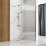 shower wall Rea Aero Intimo 100x195 safety glass, gold brush (REA-K4126)