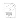 Omnires Graphite Shower Adapter (T87GR)