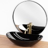 washbasin Rea Royal 36.5x61.5 black (REA-U0445)