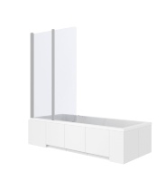 Cortina de ducha Rea Agat 80x140 cristal transparente (REA-W0700)