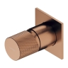 Omnires Contour concealed shower mixer, brushed copper (CT8045CPB)