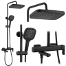 душевая система для ванны и душа Rea Arlo black matt (REA-P7440)