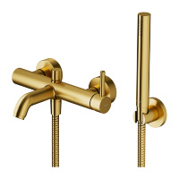 Mezclador de baño y ducha Omnires Y en oro cepillado (Y1231GLB)