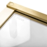 shower wall Rea Hugo 90x200,5 safety glass, transparent, matte gold (REA-K6613)