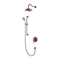 Sistema de ducha empotrado Omnires Armance cobre antiguo (SYSAM20ORB)