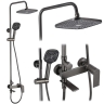 Sistema de ducha Rea Storm titanio (REA-P9534)