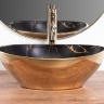 Lavabo Rea Sofia 41x34,5 oro/mármol negro (REA-U8012)