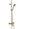 shower set Rea Lungo brush gold, with thermostat (REA-P6604)