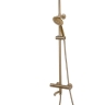 shower set Rea Lungo brush gold, with thermostat (REA-P6604)