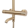 shower set Rea Lungo brush gold, with thermostat (REA-P6604)