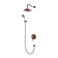 Sistema de ducha empotrado Omnires Armance cobre antiguo (SYSAM10ORB)