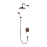 Sistema de ducha empotrado Omnires Armance cobre antiguo (SYSAM10ORB)