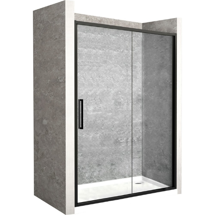 shower door Rea Rapid Slide 130x195 safety glass, transparent (REA-K6403)