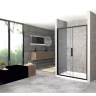 shower door Rea Rapid Slide 130x195 safety glass, transparent (REA-K6403)