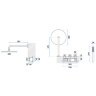 shower set Rea Exit black (REA-P8000)