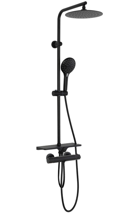 Sistema de ducha Rea Mike negro (REA-P0550)