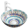 Lavabo Rea Aztec 40x40 azul (REA-U7501)