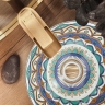 Lavabo Rea Aztec 40x40 azul (REA-U7501)