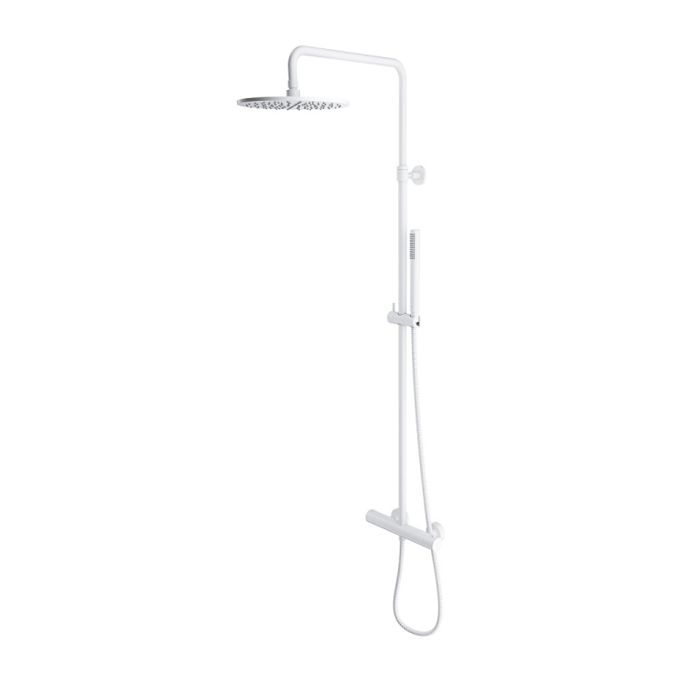 shower system with thermostat Omnires Y matt white (Y1244SUWM)