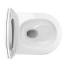 Inodoro Omnires Ottawa Silent Power 49x37 suspendido, asiento duroplast cierre suave, blanco (OTTAWASPMWBP)