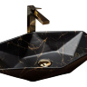 washbasin Rea Vegas 37x57 black marble (REA-U0994)