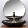 washbasin Rea Vegas 37x57 black marble (REA-U0994)
