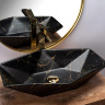 washbasin Rea Vegas 37x57 black marble (REA-U0994)