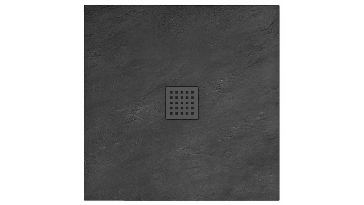 Bandeja cuadrada Rea Rock 90x90, negra (REA-K4581)