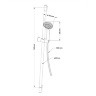shower set Omnires Yosemite chrome (YOSEMITE-SCR)