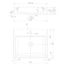 lavabo Omnires Thasos 42x50 blanco (THASOS500BP)