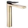 Mezclador de lavabo alto Rea Soul, dorado/negro (REA-B9961)