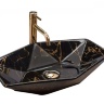 Lavabo Rea Vegas 37x57 mármol negro brillo (REA-U5603)
