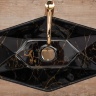 Lavabo Rea Vegas 37x57 mármol negro brillo (REA-U5603)