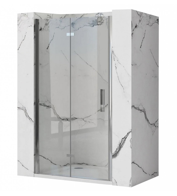 shower door Rea Molier 80x190 safety glass, transparent, chrome (REA-K6367)