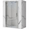 shower door Rea Molier 80x190 safety glass, transparent, chrome (REA-K6367)