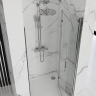 shower door Rea Molier 80x190 safety glass, transparent, chrome (REA-K6367)