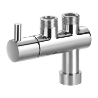 Controlador de temperatura para mezclador de lavabo con cierre automático Omnires Y cromado (Y8877CR)