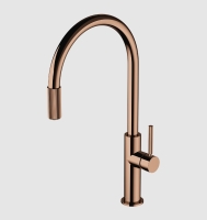 Grifo de cocina Omnires Switch con filtro de agua, color cobre (SW9057CP)