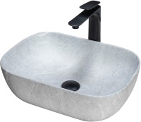 Lavabo Rea Livia 33,5x46,5 gris mate (REA-U3801)