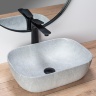 washbasin Rea Livia 33.5x46.5 grey matt (REA-U3801)