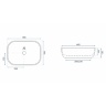 washbasin Rea Livia 33.5x46.5 grey matt (REA-U3801)