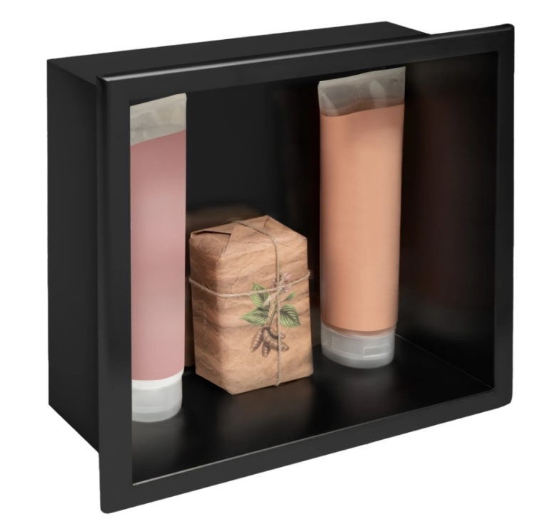 shelf Rea 30x30 black matt (REA-05603)