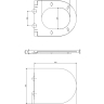 Asiento Omnires Ottawa de duroplast con cierre suave, blanco (OTTAWASPDEBP)