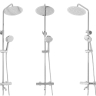 shower system Rea Lungo chrome, with thermostat (REA-P6607)