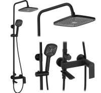 Sistema de ducha Rea Storm negro mate (REA-P9533)