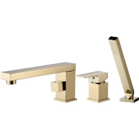Mezclador de baño Rea Glen dorado, 3 orificios (REA-B6631)