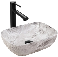 Lavabo Rea Belinda Mini 36x25 piedra mate (REA-U3321)
