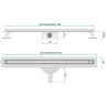 drain Rea Neox Slim Pro brushed copper 70 (REA-G4806)