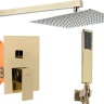 Conjunto de ducha empotrado Rea Fenix oro (REA-P8401)